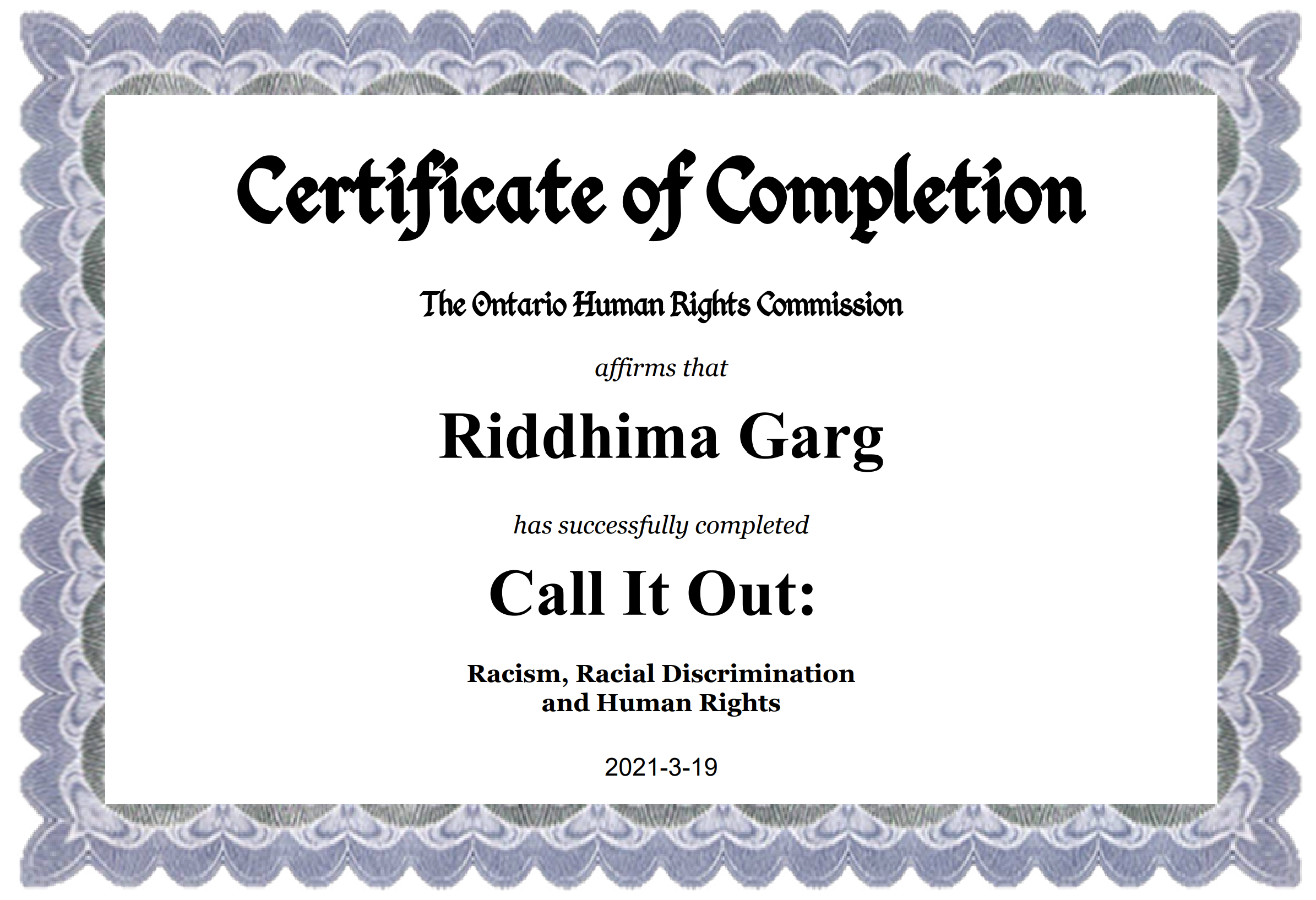 Racism, Racial Discrimination and Human Rights
